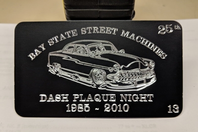 Engraved auto specialty item, Doug's Engraver's Den