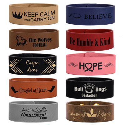 Custom engraved eco-friendly bracelets, Doug's Engraver's Den