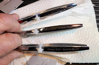 Custom engraved personalized pen set, Doug's Engraver's Den