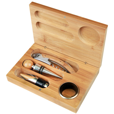 Custom engraved wine tool sets, personalized gifts from Doug's Engraver's Den