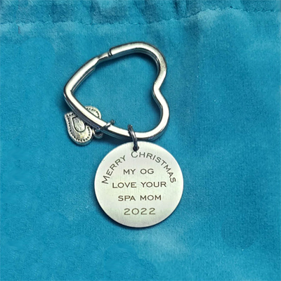 Engraved personalized keychain, Doug's Engraver's Den