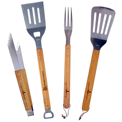 Custom engraved grill utensils, personalized gifts from Doug's Engraver's Den