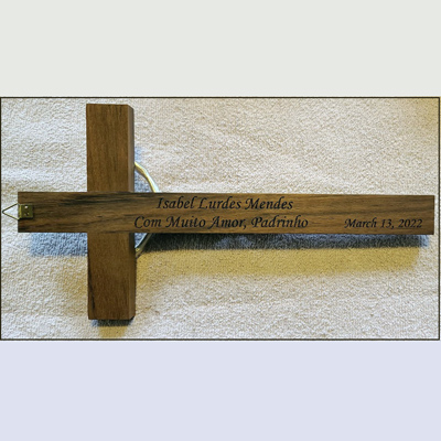 Custom engraved religious awards, Doug's Engraver's Den