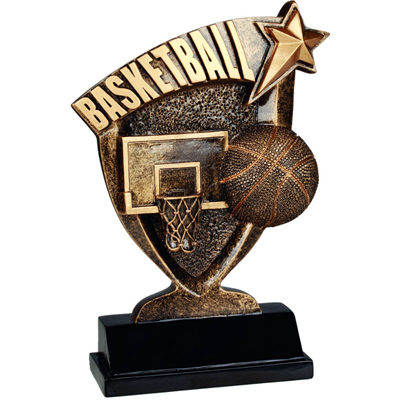 Custom engraved sports awards, personalized basketball products from Doug's Engraver's Den