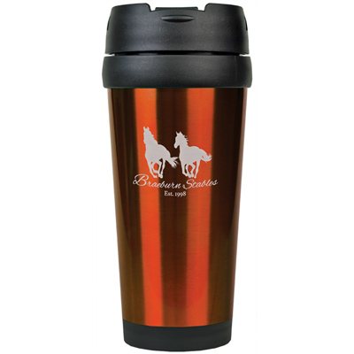 Custom engraved travel mugs from Doug's Engraver's Den