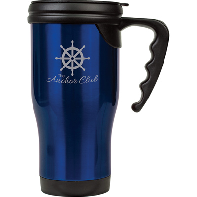 Custom engraved travel mugs from Doug's Engraver's Den