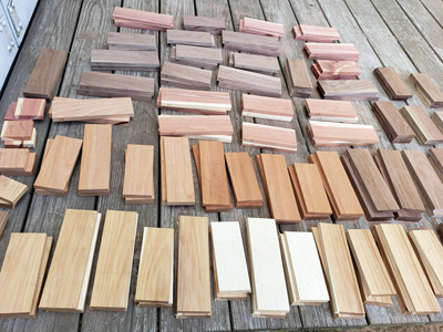 Wood selections for custom wood engraving, Doug's Engraver's Den